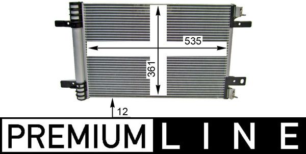 MAHLE AC 886 000P Condenser, air conditioning