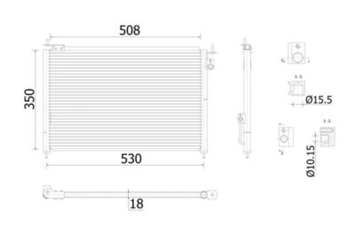 Condenser, air conditioning MAHLE AC 910 000S