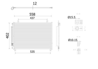 Condenser, air conditioning MAHLE AC 912 000S