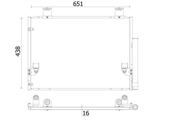 MAHLE AC 929 000S Condenser, air conditioning