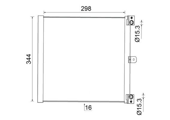 MAHLE AC 948 000S Condenser, air conditioning