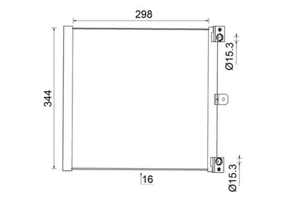 Condenser, air conditioning MAHLE AC 948 000S