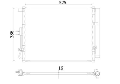 Condenser, air conditioning MAHLE AC 957 000S