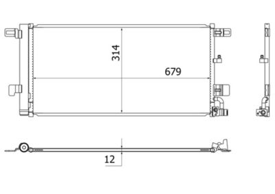 Condenser, air conditioning MAHLE AC 961 000S