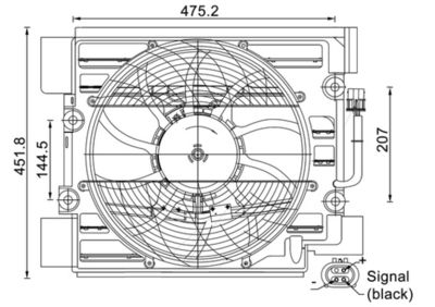 Fan, air conditioning condenser MAHLE ACF 24 000S
