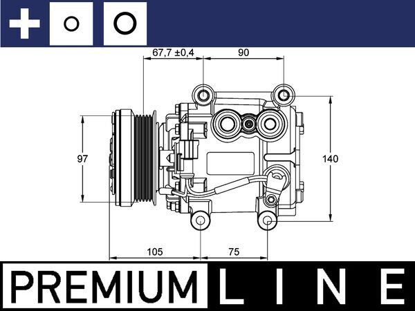 MAHLE ACP 1113 000P Compressor, air conditioning