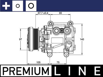 Compressor, air conditioning MAHLE ACP 1113 000P