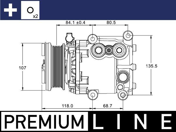 MAHLE ACP 1336 000P Compressor, air conditioning