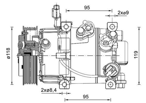 MAHLE ACP 1463 000P Compressor, air conditioning