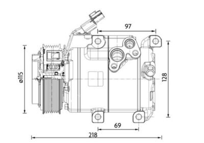 Compressor, air conditioning MAHLE ACP 1467 000P