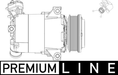 Compressor, air conditioning MAHLE ACP 556 000P