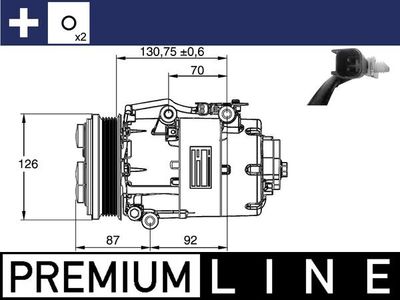 Compressor, air conditioning MAHLE ACP 861 000P