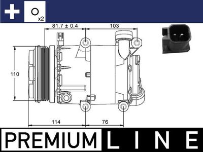 Compressor, air conditioning MAHLE ACP 866 000P