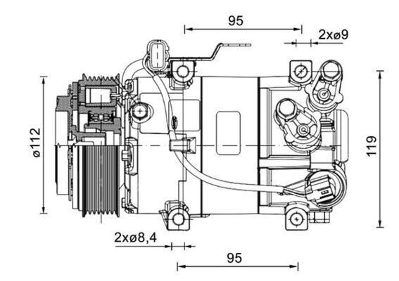 MAHLE ACP 1462 000P Compressor, air conditioning