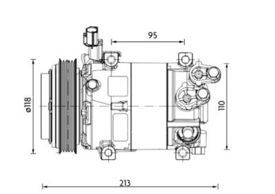 Compressor, air conditioning MAHLE ACP 1468 000P