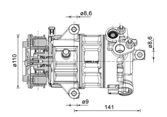 MAHLE ACP 1491 000P Compressor, air conditioning