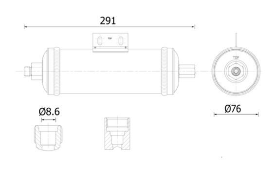 MAHLE AD 325 000S Dryer, air conditioning