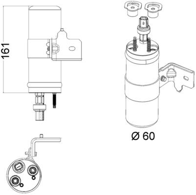 MAHLE AD 5 000P Dryer, air conditioning