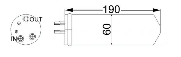 MAHLE AD 66 000S Dryer, air conditioning