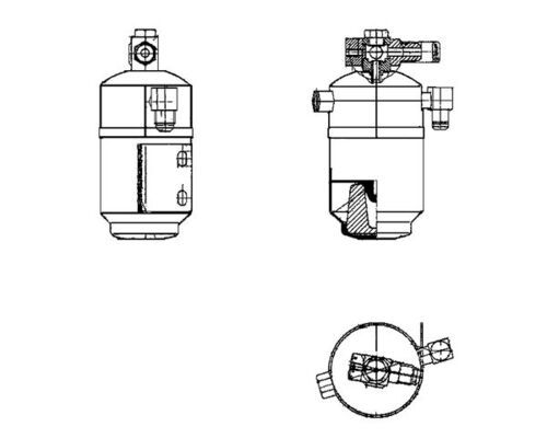 MAHLE AD 109 000S Dryer, air conditioning