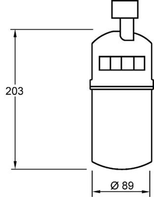 MAHLE AD 275 000S Dryer, air conditioning
