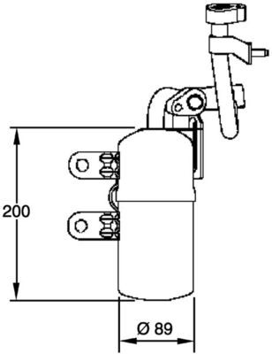 MAHLE AD 280 000P Dryer, air conditioning