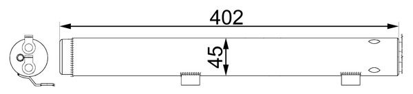MAHLE AD 285 000S Dryer, air conditioning