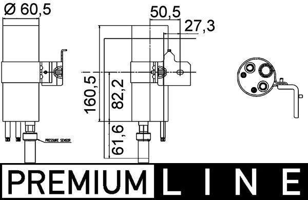 MAHLE AD 290 000P Dryer, air conditioning