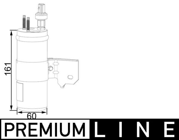 MAHLE AD 3 000P Dryer, air conditioning