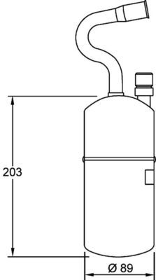 MAHLE AD 34 000S Dryer, air conditioning