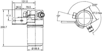 Dryer, air conditioning MAHLE AD 42 000S