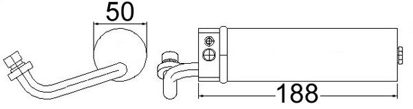 MAHLE AD 68 000S Dryer, air conditioning