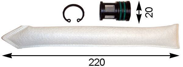 MAHLE AD 74 000S Dryer, air conditioning
