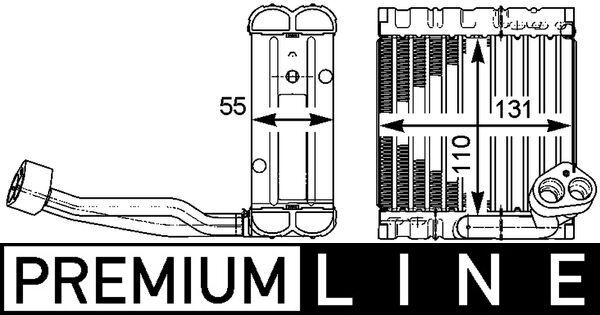 MAHLE AE 115 000P Evaporator, air conditioning