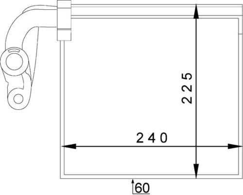 MAHLE AE 145 000P Evaporator, air conditioning