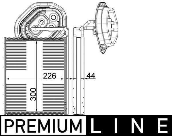MAHLE AE 3 000P Evaporator, air conditioning