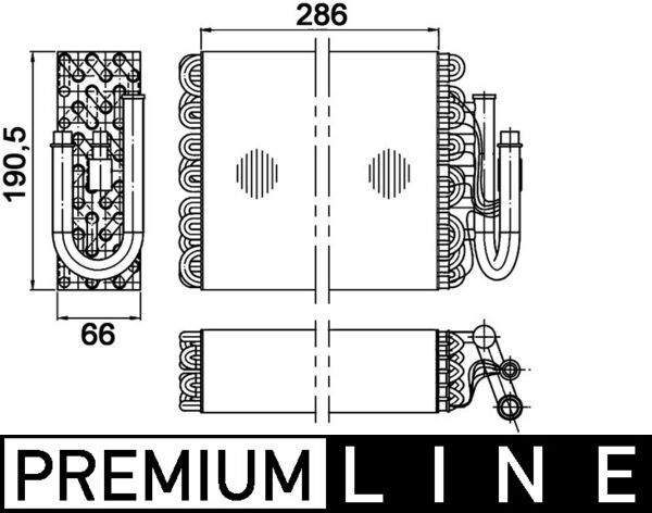 MAHLE AE 35 000P Evaporator, air conditioning