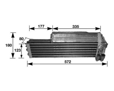 Evaporator, air conditioning MAHLE AE 37 000S