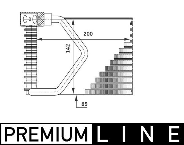 MAHLE AE 54 000P Evaporator, air conditioning