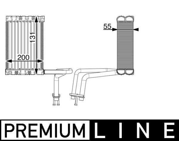 MAHLE AE 6 000P Evaporator, air conditioning
