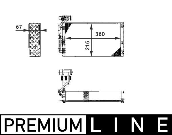 MAHLE AE 61 000P Evaporator, air conditioning