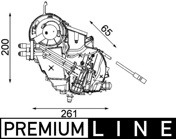 MAHLE AE 75 000P Evaporator, air conditioning