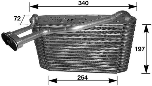 MAHLE AE 34 000S Evaporator, air conditioning