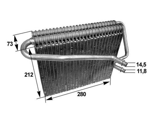 MAHLE AE 47 000S Evaporator, air conditioning