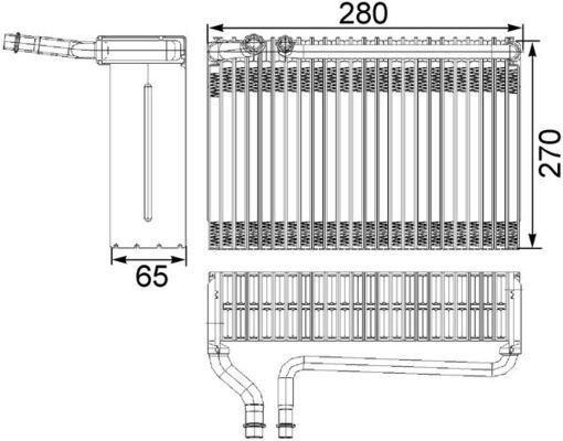 MAHLE AE 82 000S Evaporator, air conditioning
