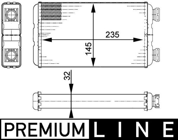 MAHLE AH 138 000P Heat Exchanger, interior heating