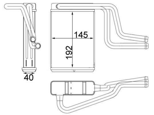 MAHLE AH 146 000S Heat Exchanger, interior heating