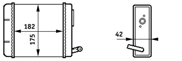 MAHLE AH 150 000S Heat Exchanger, interior heating