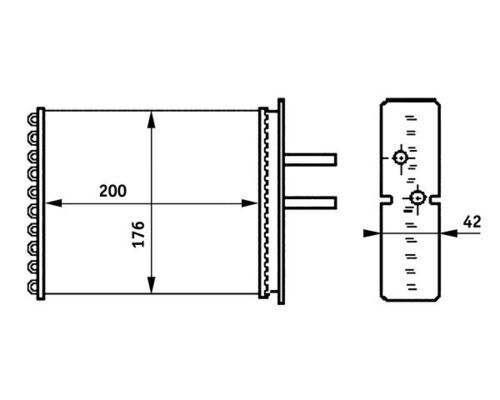 MAHLE AH 161 000S Heat Exchanger, interior heating