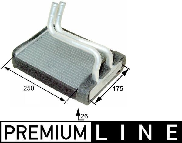 MAHLE AH 176 000P Heat Exchanger, interior heating